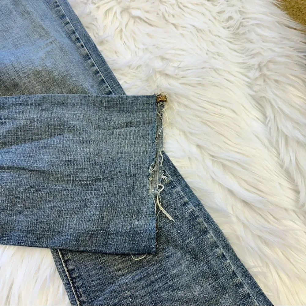 Lucky Brand Maui Meggie Jean Med Wash Women's Size 2/26 Raw Hem - Picture 5 of 14